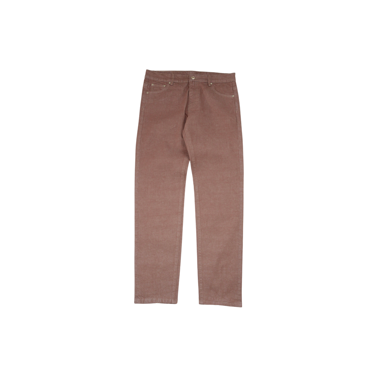 Brown Zipper Jeans