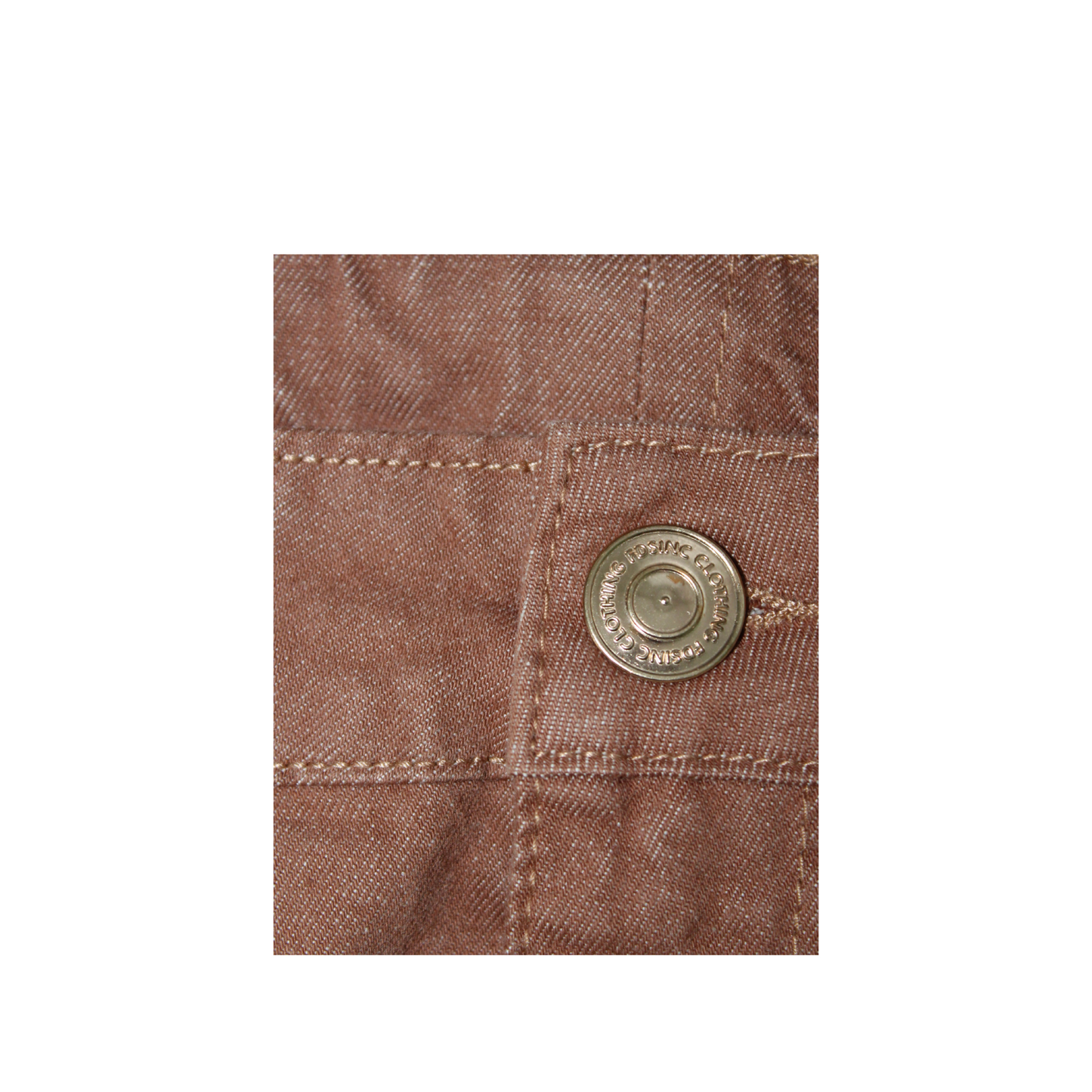 Brown Zipper Jeans