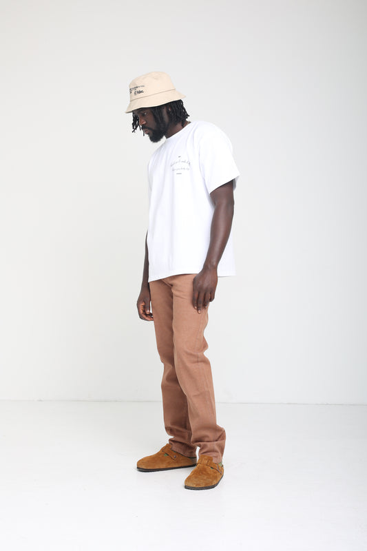 Brown Zipper Jeans